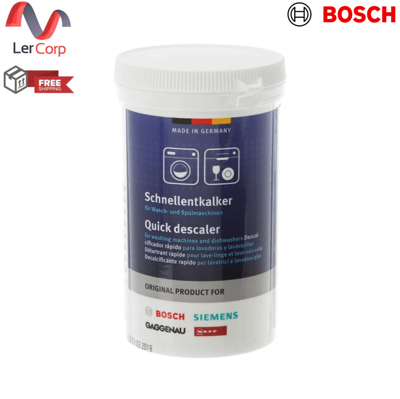 (Bosch) ผงทำความสะอาดคราบตะกรัน เครื่องซักผ้าฝาหน้า และ เครื่องล้างจาน รุ่น 00312330