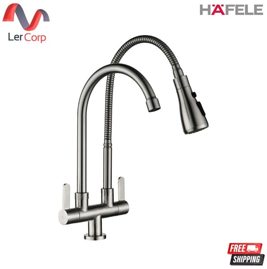 (Hafele) ก๊อกซิงค์เดี่ยวติดตั้งบนเคาน์เตอร์ 2 หัว (495.62.061)