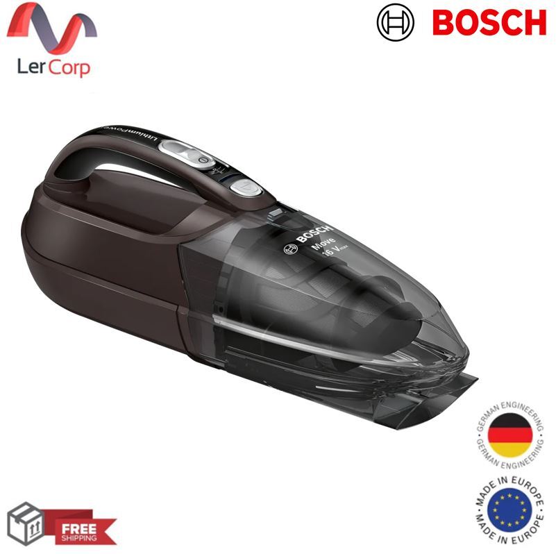 (BOSCH) เครื่องดูดฝุ่นไร้สายแบบมือถือ แบตลิเทียม 16Vmax สีน้ำตาล รุ่น BHN16L