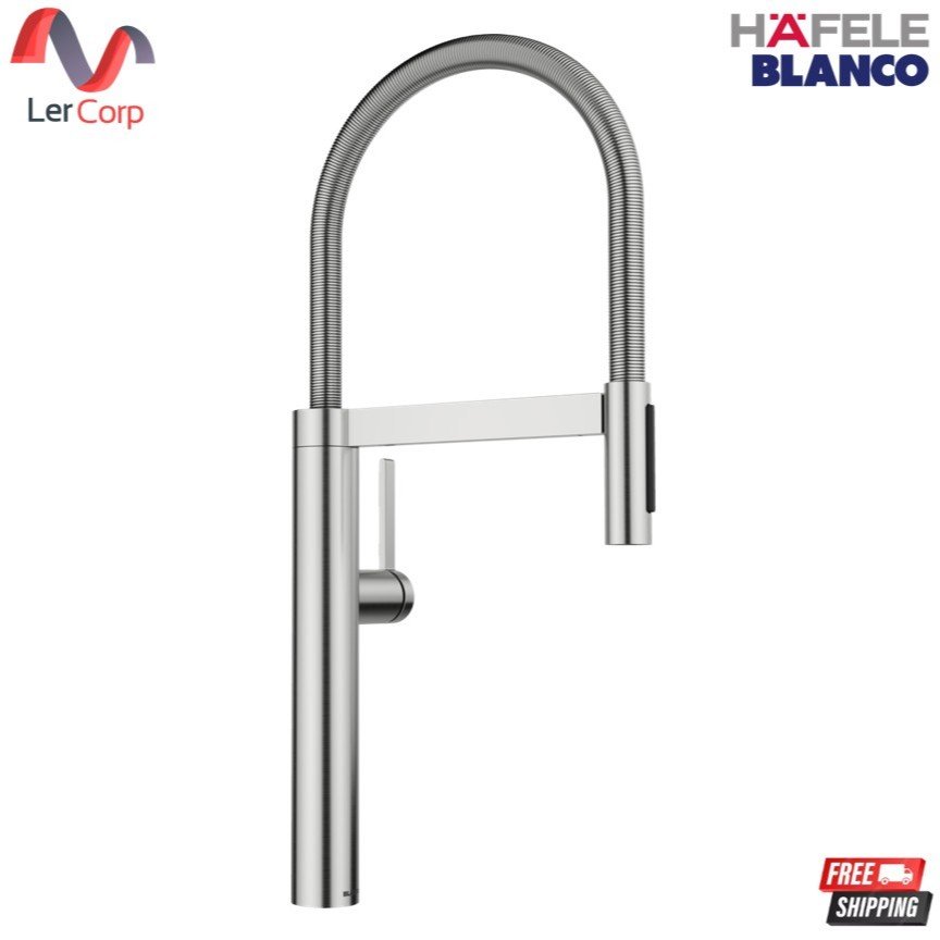 (Hafele) BLANCO CULINA-S II ก๊อกน้ำซิงค์ครัว Semi-Pro ดึงสายได้ 2 ระบบ (Dual Spray) สี PVD Steel (495.50.308)(569.11.300)