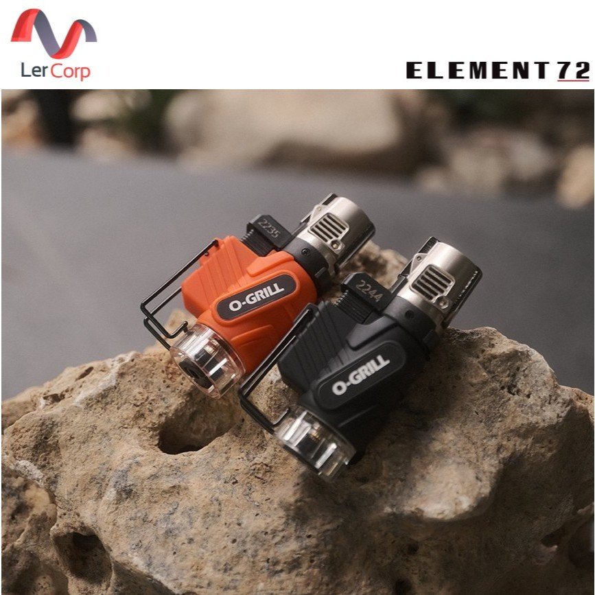 (Element72)O'Grill ทอร์ชแก๊สขนาดเล็ก รุ่น GJ-100 MINI TORCH 2PCS/PACK สี ORANGE / BLACK