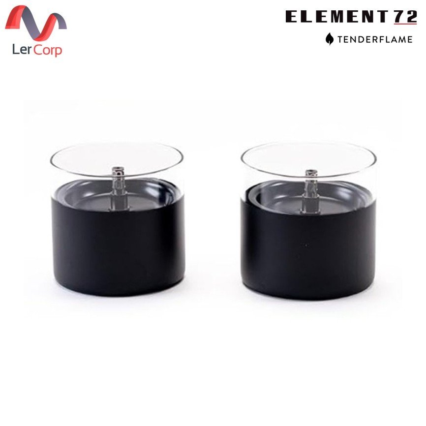 (Element72)TenderFlame เตาไฟตั้งโต๊ะ รุ่น LILLY 8 2PCS/SET สี BLACK