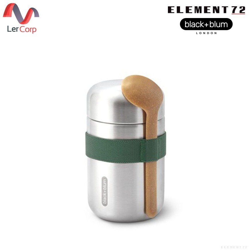 (Element72)BLACK + BLUM กระติกอาหารสุญญากาศ รุ่น FOOD FLASK 400 ML สี OLIVE