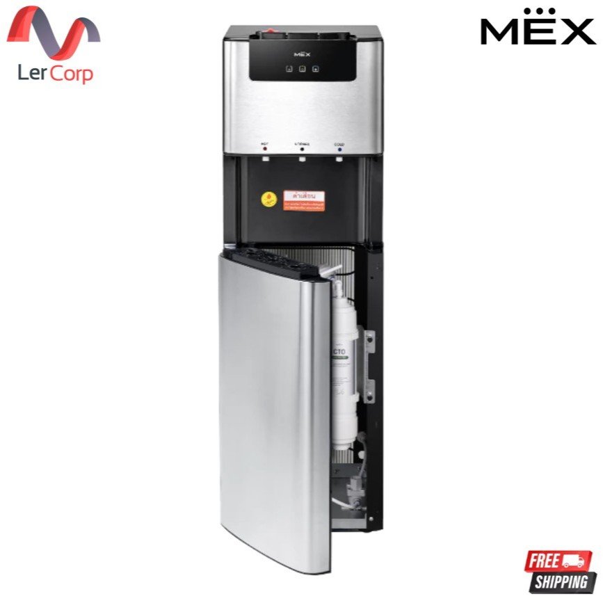 (Mex) ตู้กดน้ำดื่ม รุ่น ME607-UF ระบบ 3 หัวจ่าย (น้ำอุณหภูมิห้อง, น้ำเย็น, น้ำร้อน) : ระบบ UF กรองได้ 0.01 ไมครอน
