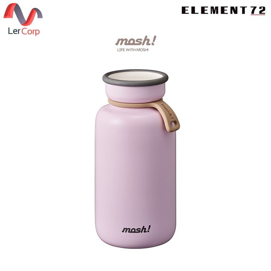 (Element72)MOSH! กระติกน้ำสเตนเลสสุญญากาศ เก็บร้อน-เย็น รุ่น LATTE STAINLESS BOTTLE 450 ML สี PEACH